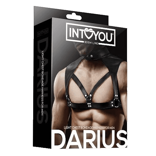 Darius BDSM line imbracatura per uomo petto fetish play, roleplay e look da club - 5