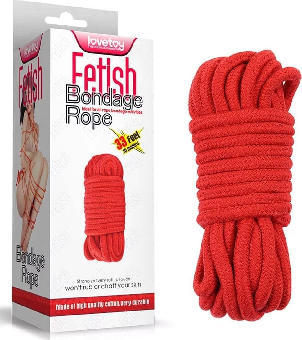 Corda Bondage LOVETOY SUPER morbida cotone 10 m ideale per legature - 4