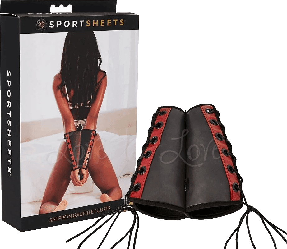 Sportsheets Saffron Cuffs Polsini “gauntlet” regolabili bondage BDSM fetish - 10