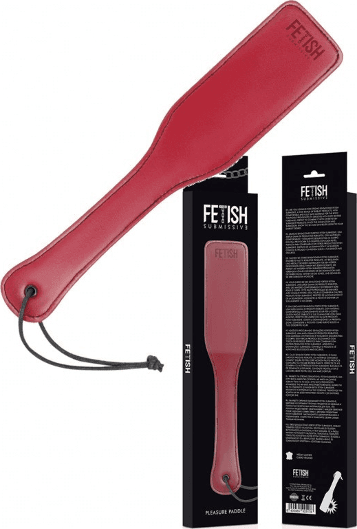 Sculacciatore Premium paddle rosso pelle fetish bondage BDSM sadomaso