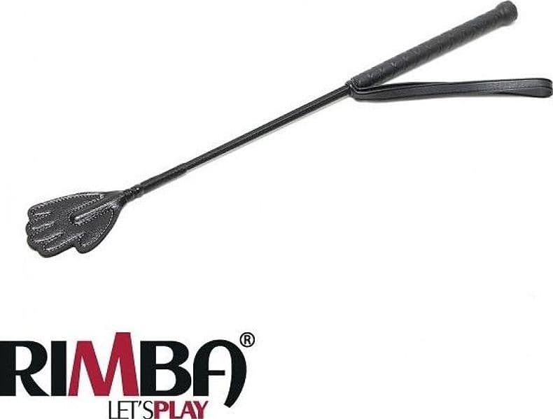 Frustino Mano da cavalli nero 48 cm circa fetish bondage BDSM sadomaso nero - 5