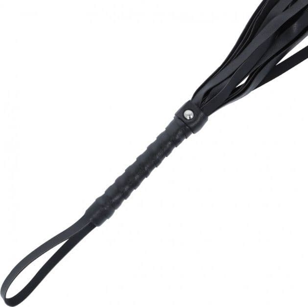 Frustino Flogger nero circa 45 cm fetish bondage BDSM sadomaso frusta in prodotto Erosdom - Palmi, commercioVirtuoso.it