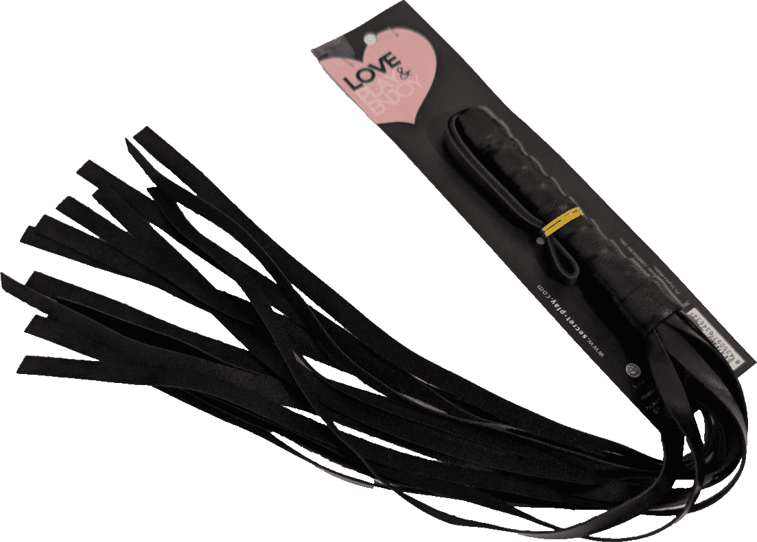 Frustino flogger circa 50 cm fetish bondage BDSM sadomaso frusta pelle pu - 5