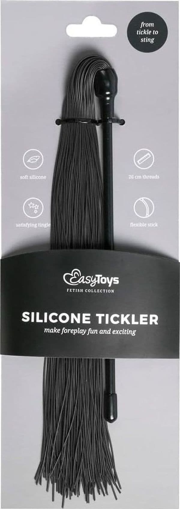 Frustino Ticler tintillatore circa 40 cm fetish bondage BDSM sadomaso stimola - 5