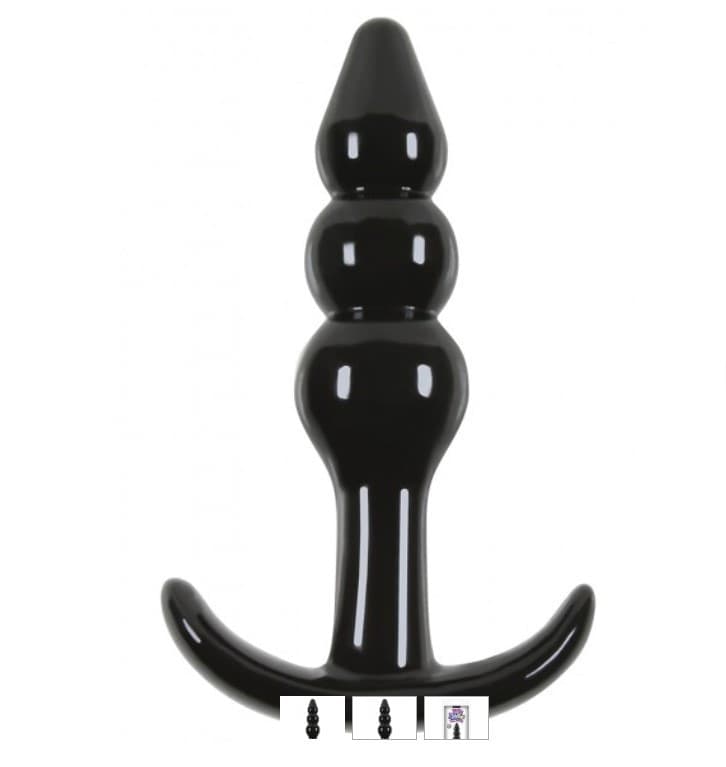 Plug anale Jelly Rancher nero silicone per giochi anali inseribile per 8,9 cm in prodotto Erosdom - Palmi, commercioVirtuoso.it