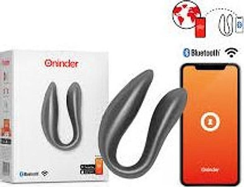 Oninder Lisboa Nero Stimolatore Punto G Clitoride App Bluetooth IPX7 USB