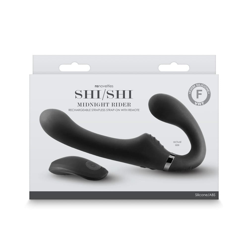 Strap on SHI/SHI Midnight Strap-On Vibrante Wireless Ricaricabile 21, 3 cm circa - 7