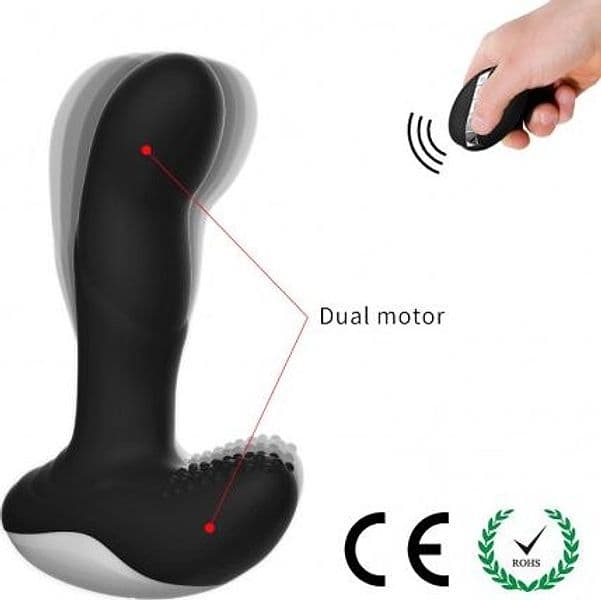 Plug Anale Caldo Premium prostatico anale nero telecomando heating pulsator USB in prodotto Erosdom - Palmi, commercioVirtuoso.it
