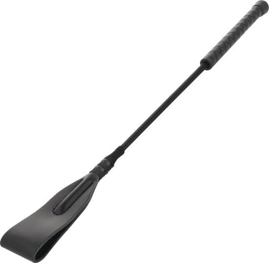 Frustino tipo da cavalli 60 cm circa PVC fetish bondage BDSM sadomaso nero - 4