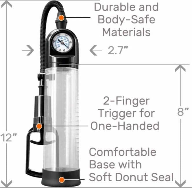 NS Novelties Renegade PSI Pump – Pompa per il Pene con Manometro