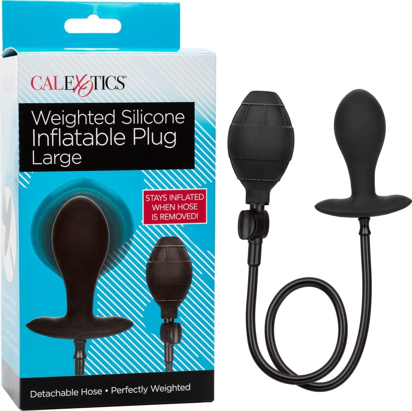 Plug anale Large gonfiabile indossabile stimolatore prostata Grande Calexotics - 6