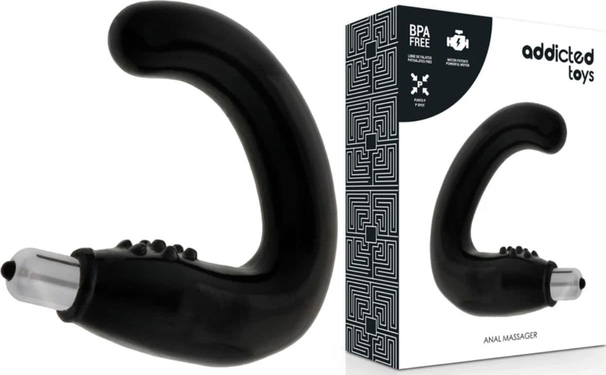 Plug anale nero morbido 12 cm circa con vibrazioni potenti nuovo anche perineo