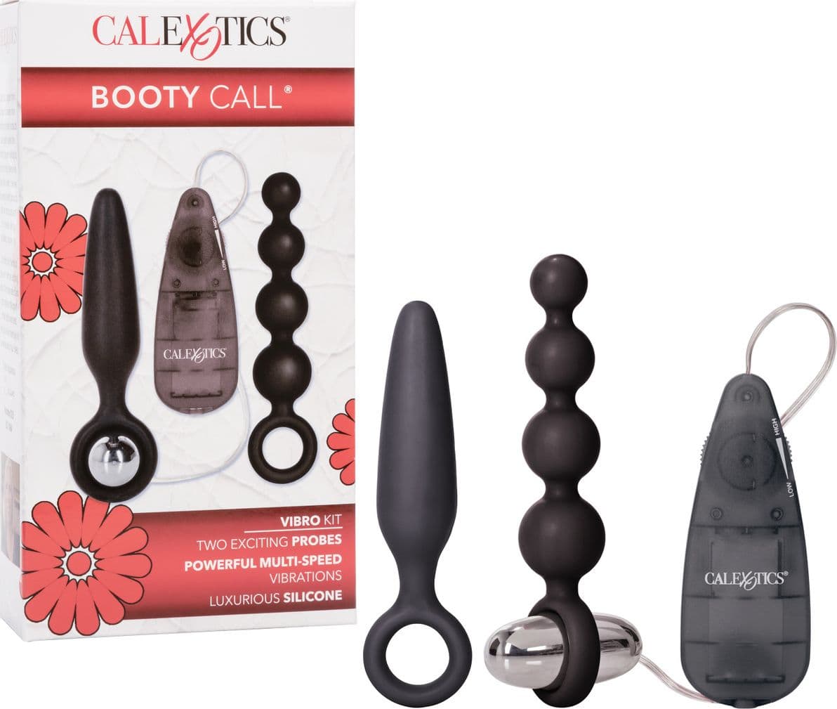 Plug Anali Vibro Kit 3 in 1 vibrazioni multivelocità Calexotics silicone - 8
