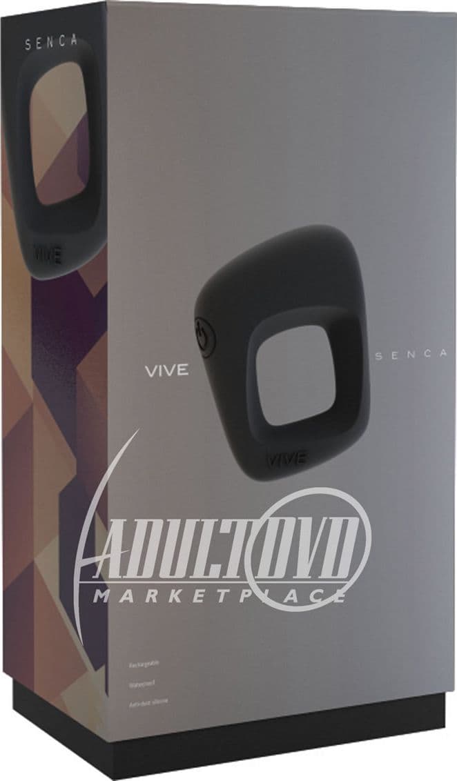 Anello vibrante 10 X Premium cockring Vive Senca design nero ricaricabile potente