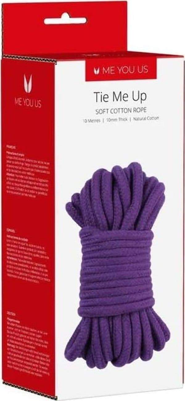 Corda bondage in morbido cotone viola 10 metri Me You US - 6