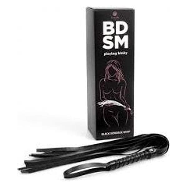 Frustino sexy mini flogger nero pelle PU bondage fetish BDSM role play Secret in prodotto Erosdom - Palmi, commercioVirtuoso.it