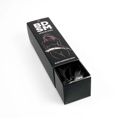 Frustino sexy mini flogger nero pelle PU bondage fetish BDSM role play Secret in prodotto Erosdom - Palmi, commercioVirtuoso.it