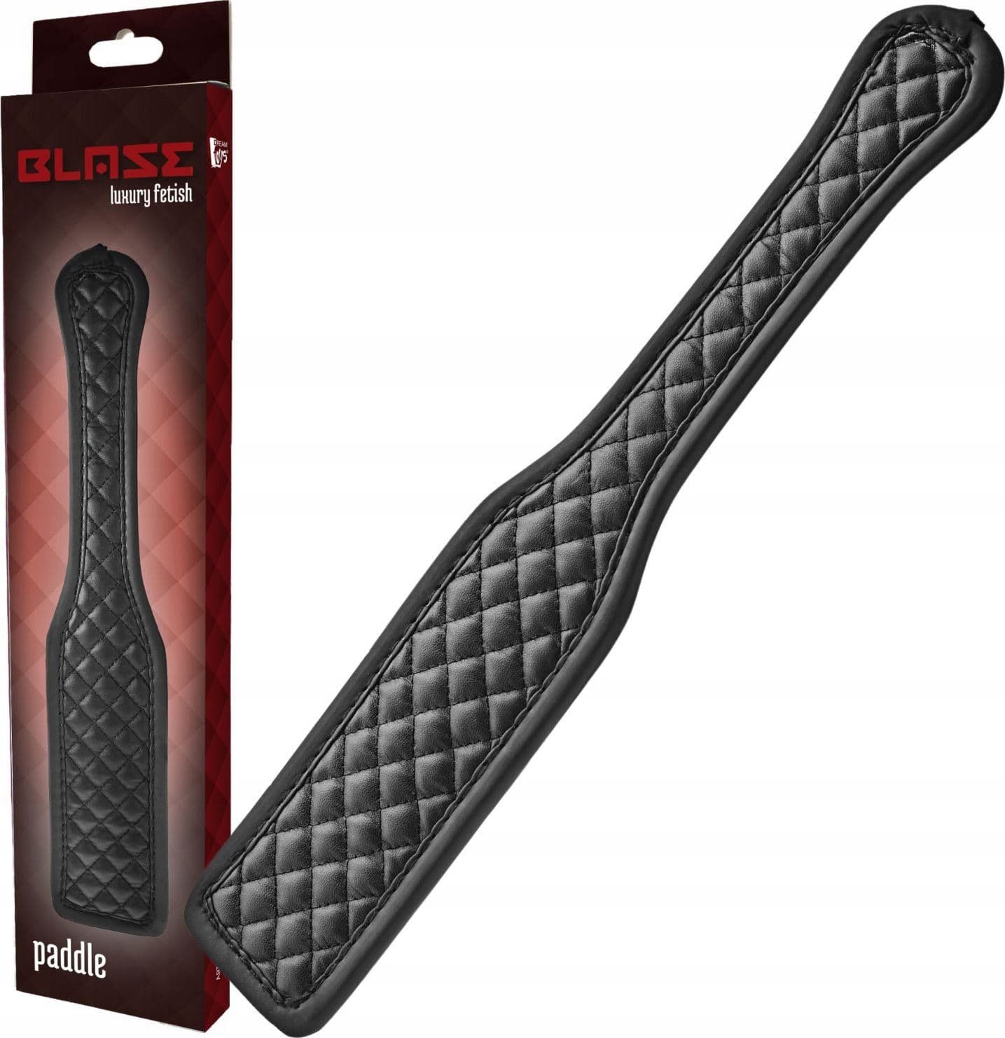 Sculacciatore paddle spanking frustino sexy sadomaso nero neoprene Blaze - 6