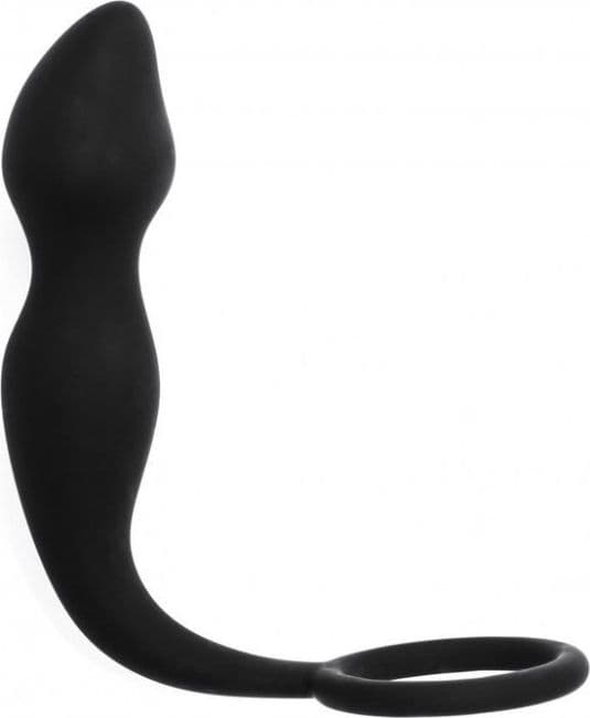 Plug anale con cock ring morbido silicone nero 10 x 3 cm circa Spice it UP lola in prodotto Erosdom - Palmi, commercioVirtuoso.it