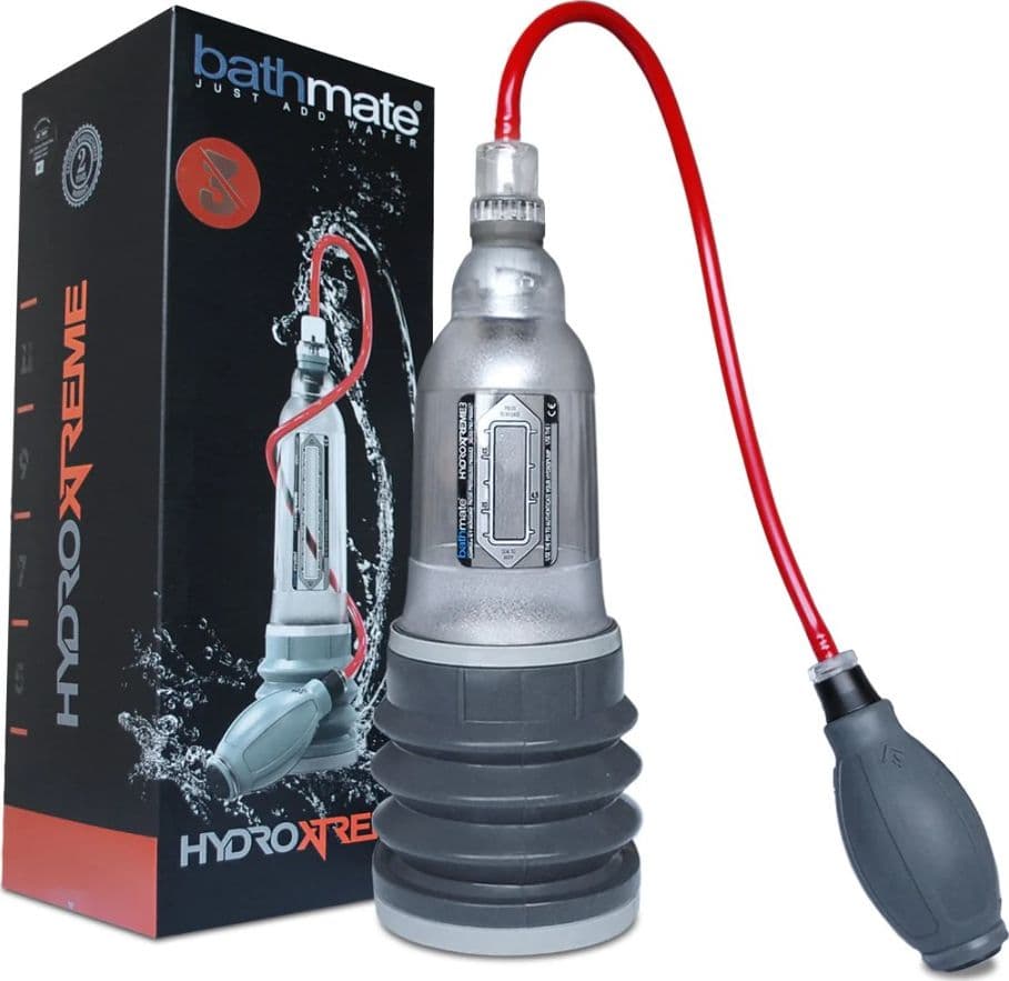 Pompa per il Pene Bathmate Hydroxtreme 3 Crystal clear ad acqua Premium - 10