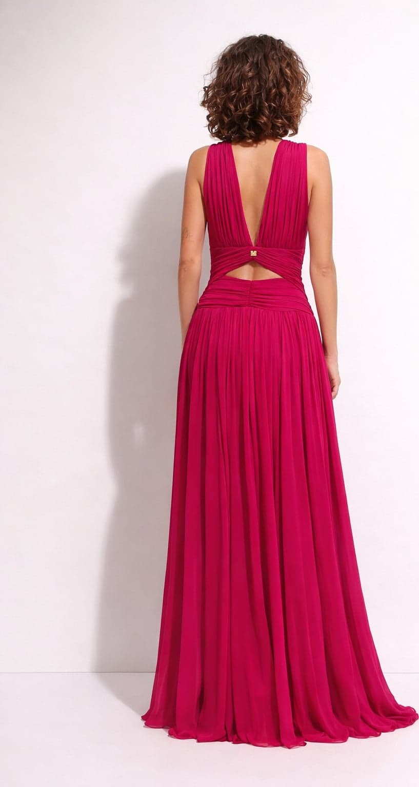 Abito marciano by guessADELA V NECK LONG DRESS - 2