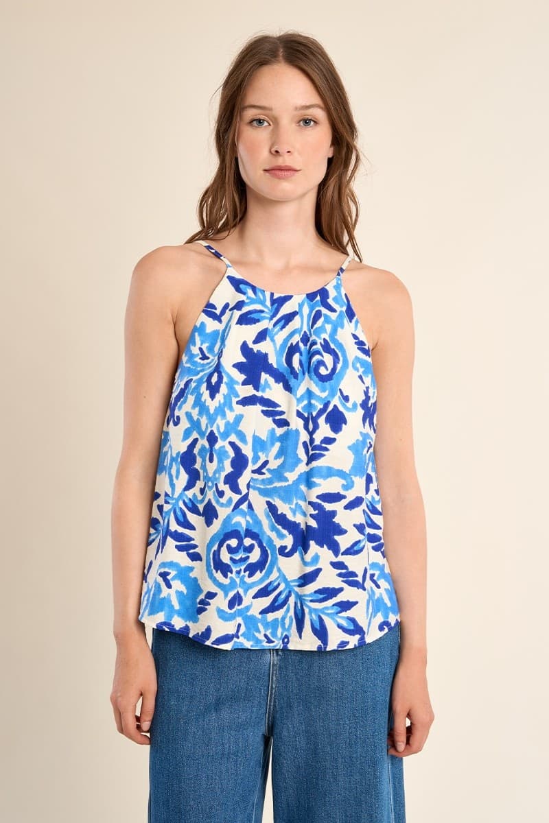 Top con scollo all'americana, halter - 3