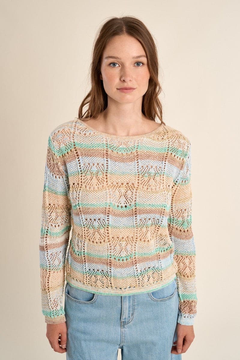 Maglione a righe Multicolore Maniche lunghe - 3