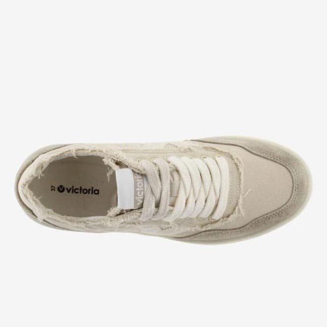 Sneakers Victoria Seul Lona Beige - 4