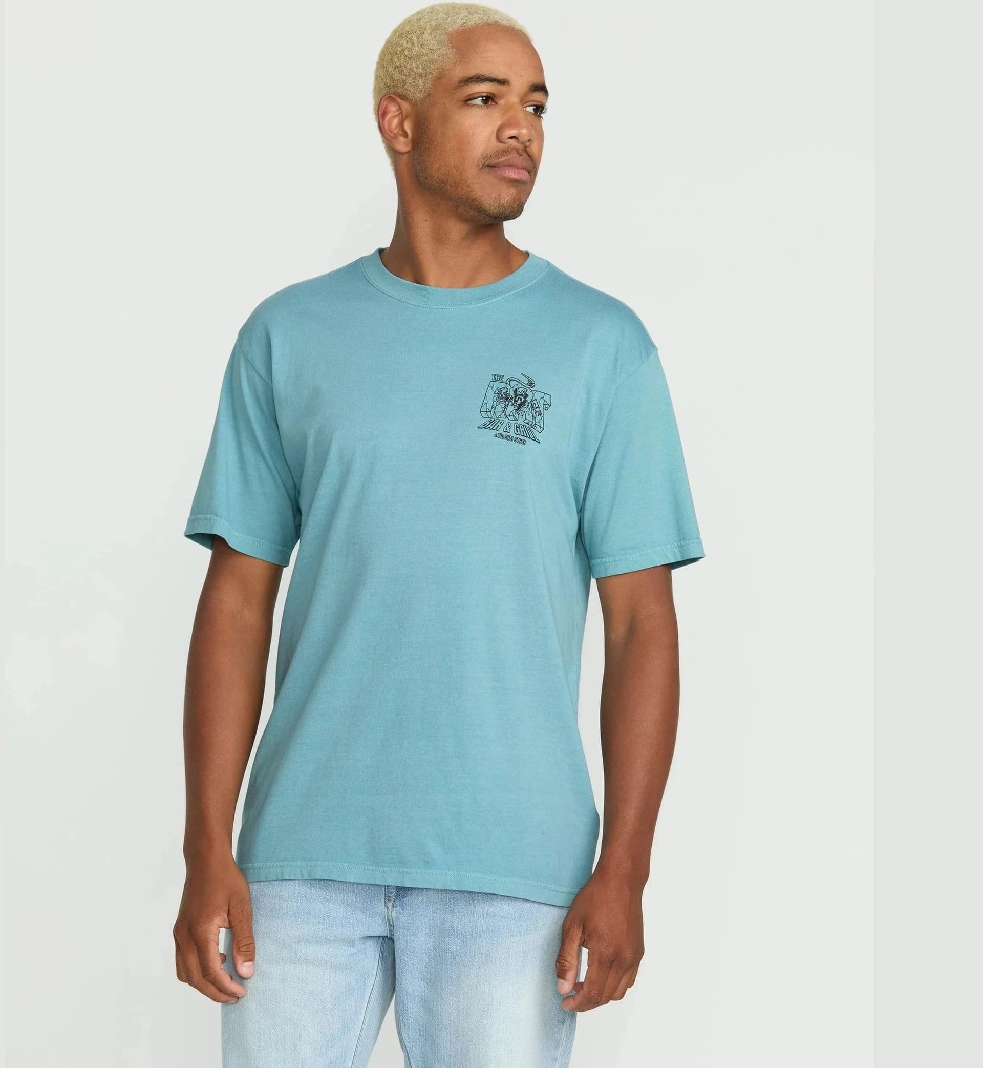 T-Shirt Volcom Rat Bar Sky Blue - 4