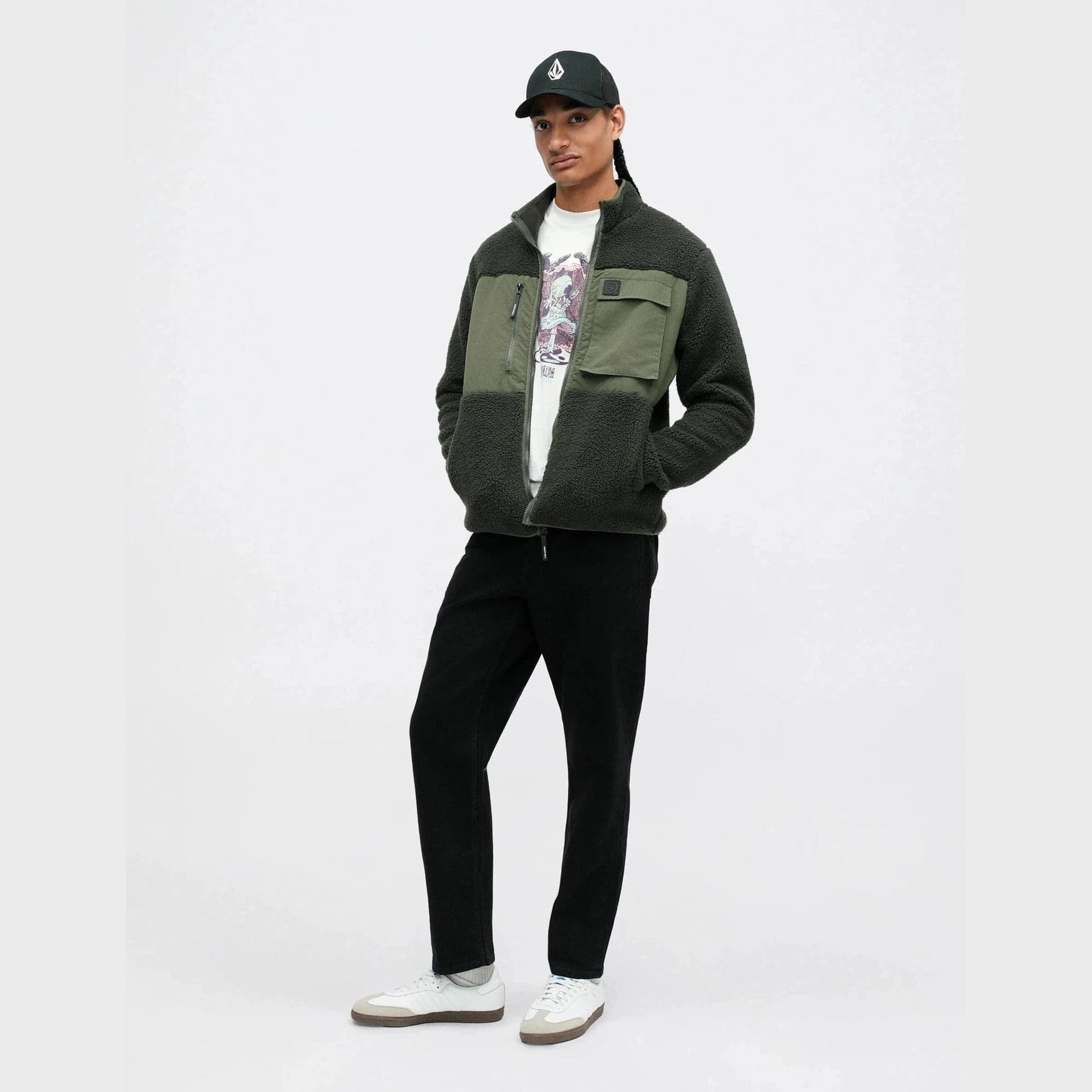 Pile Volcom Storm Stone Zip Black - 4