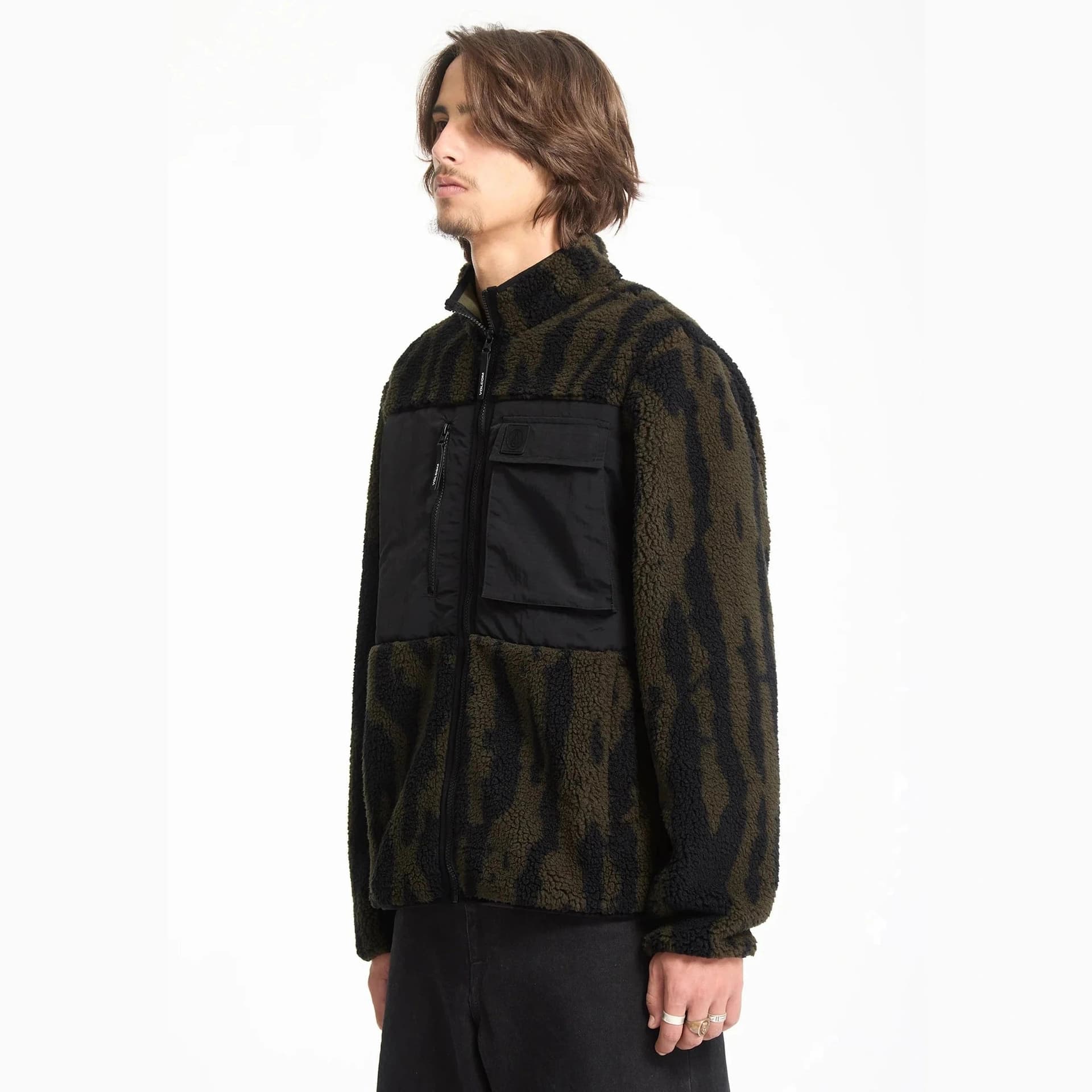 Pile Volcom Storm Stone Zip Brown - 4