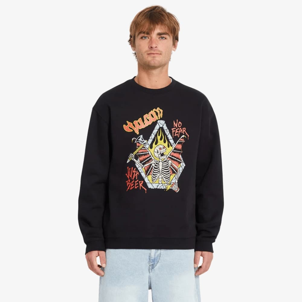 Felpa Volcom Noder CRW Black - 3