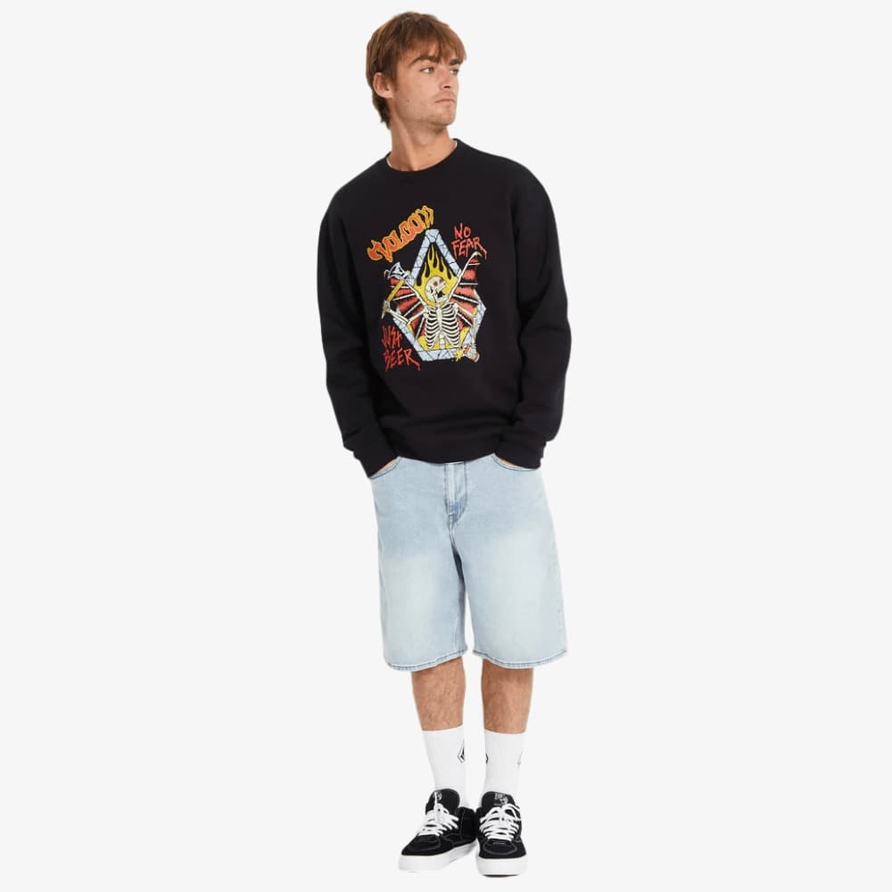 Felpa Volcom Noder CRW Black - 5