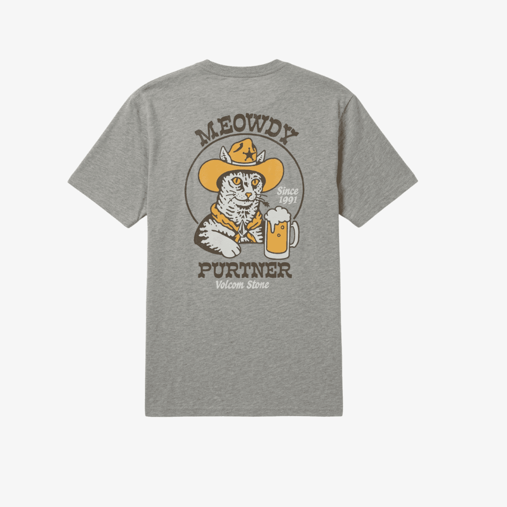 T-Shirt Volcom Meowdy HTH Gray - 6