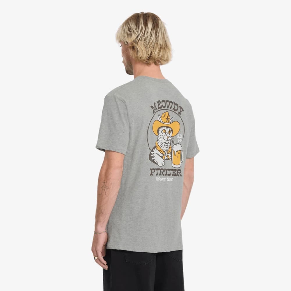 T-Shirt Volcom Meowdy HTH Gray - 4