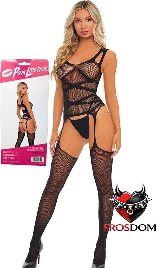 Sexy Tutina Premium Bodystocking Catsuit One size M / L intimo Criss Cross in prodotto Erosdom - Palmi, commercioVirtuoso.it