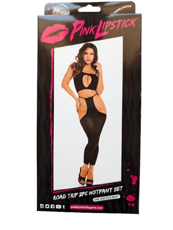 Road Trip 2Pc Hot set Premium sexy donna Premium One size M/L intimo nero in prodotto Erosdom - Palmi, commercioVirtuoso.it