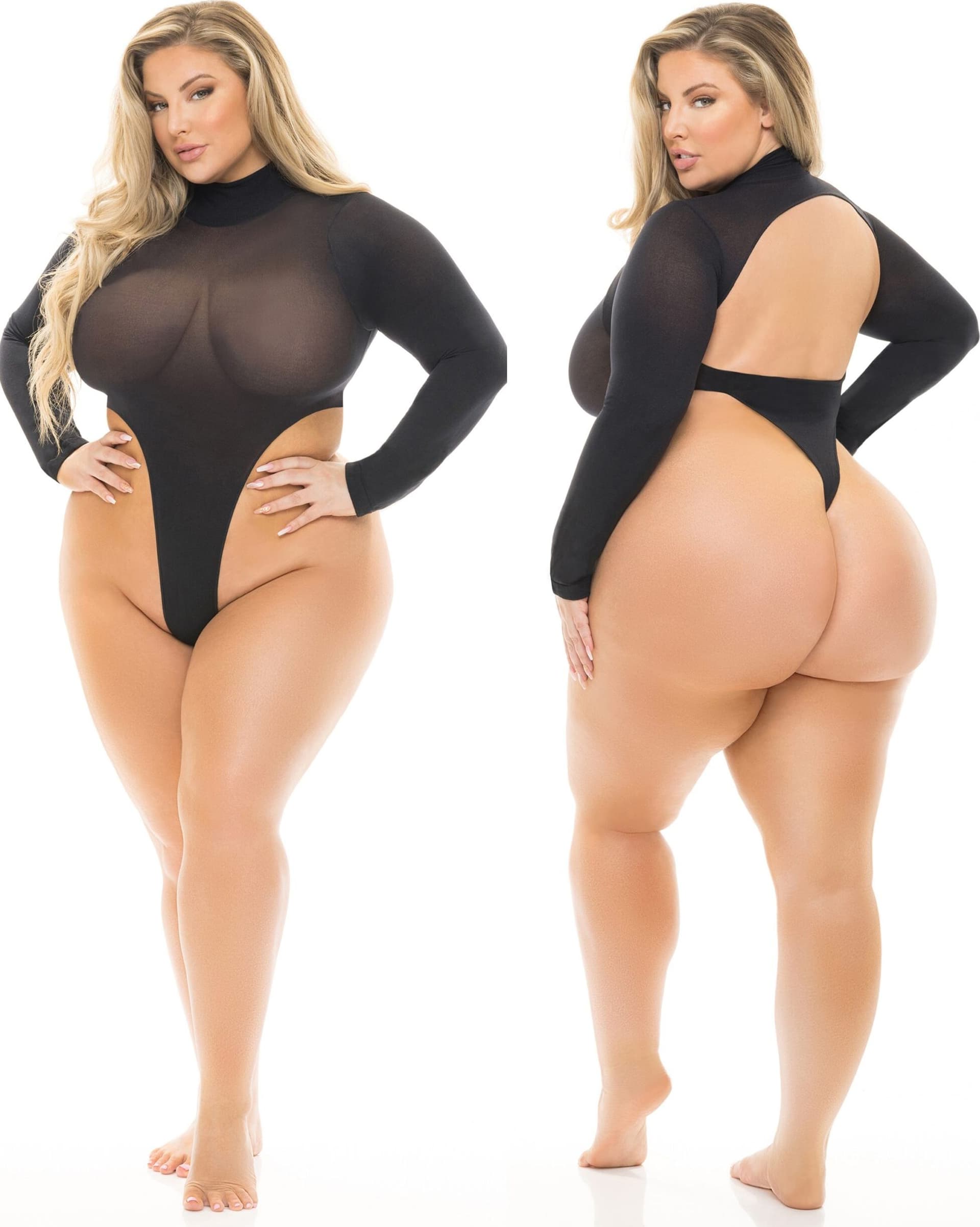 Lingerie Sexy Premium Teddy Nero Open Back Plus Size Body 2XL 3XL 4XL in prodotto Erosdom - Palmi, commercioVirtuoso.it