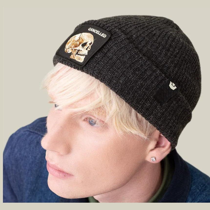 Beanie Goorin Bros The Cancelled Skull Black - 2