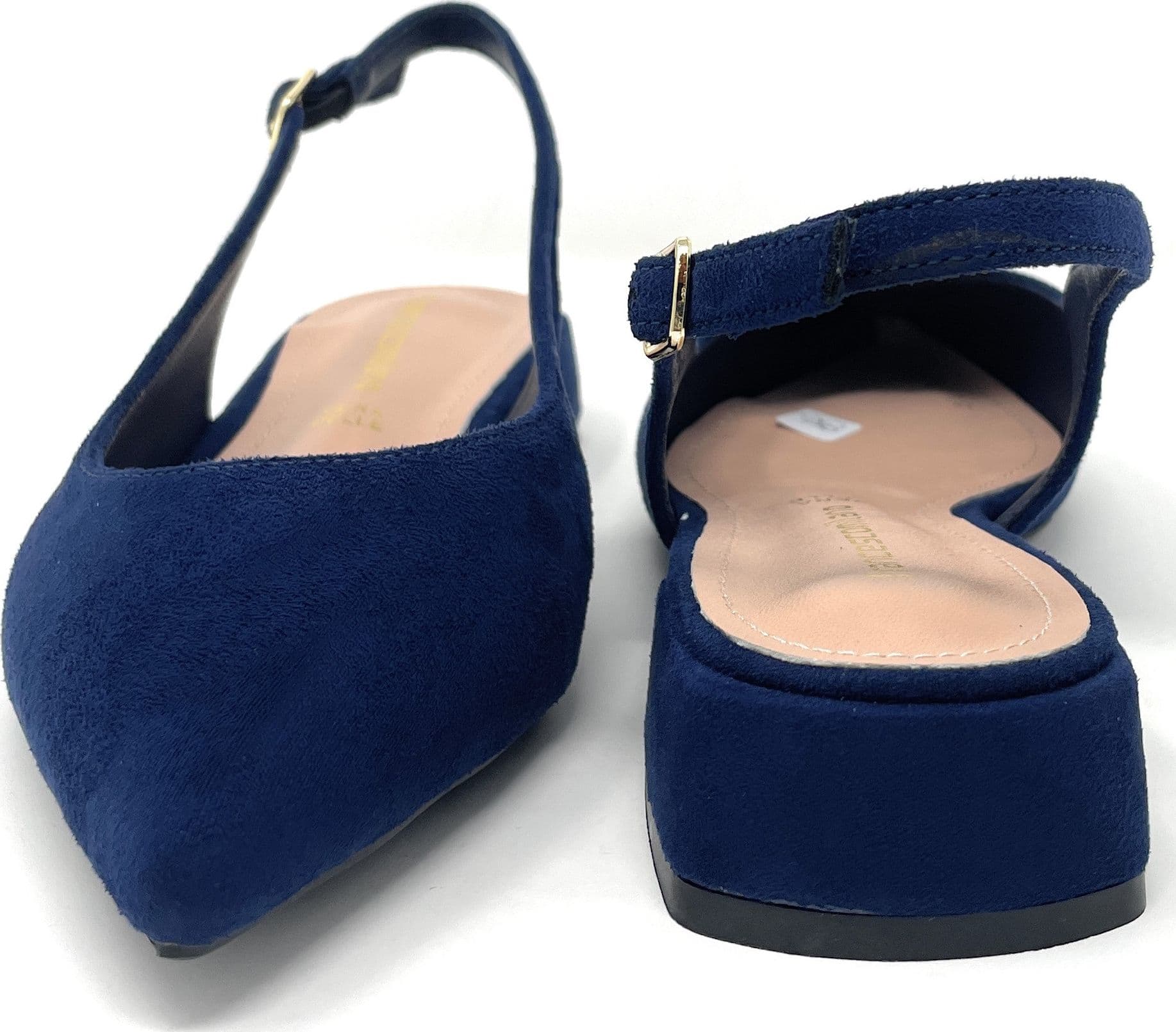 Francesco Milano sling back in camoscio firenze blu navy E08-01C - 4