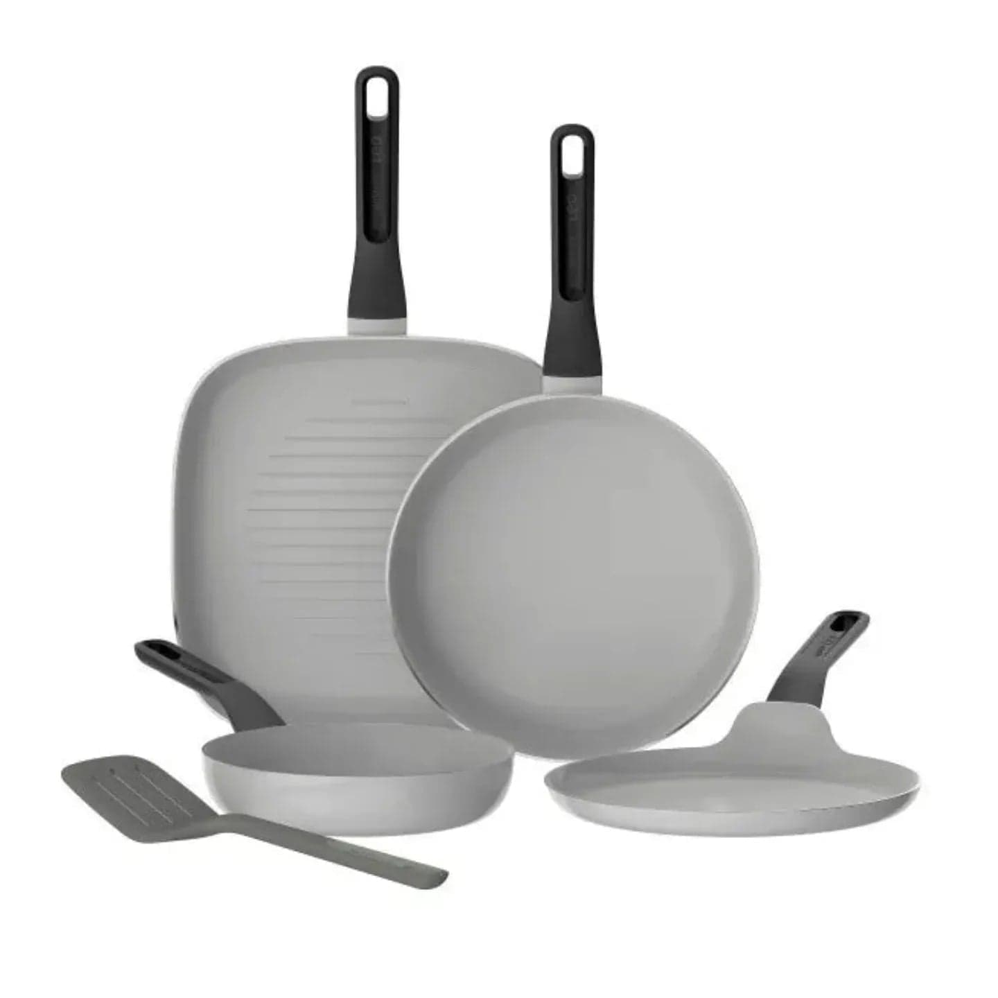 Set 4 Padelle Berghoff Glints Spirit 20, 24, 26 cm + Formella 24 cm con Paletta – 3950614 - 3