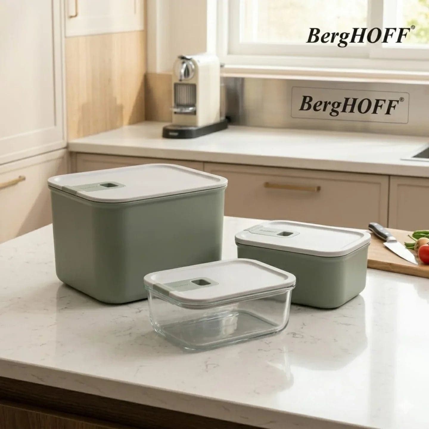 Set 3 Contenitori Alimenti Ermetici – Berghoff 3950717 - 2