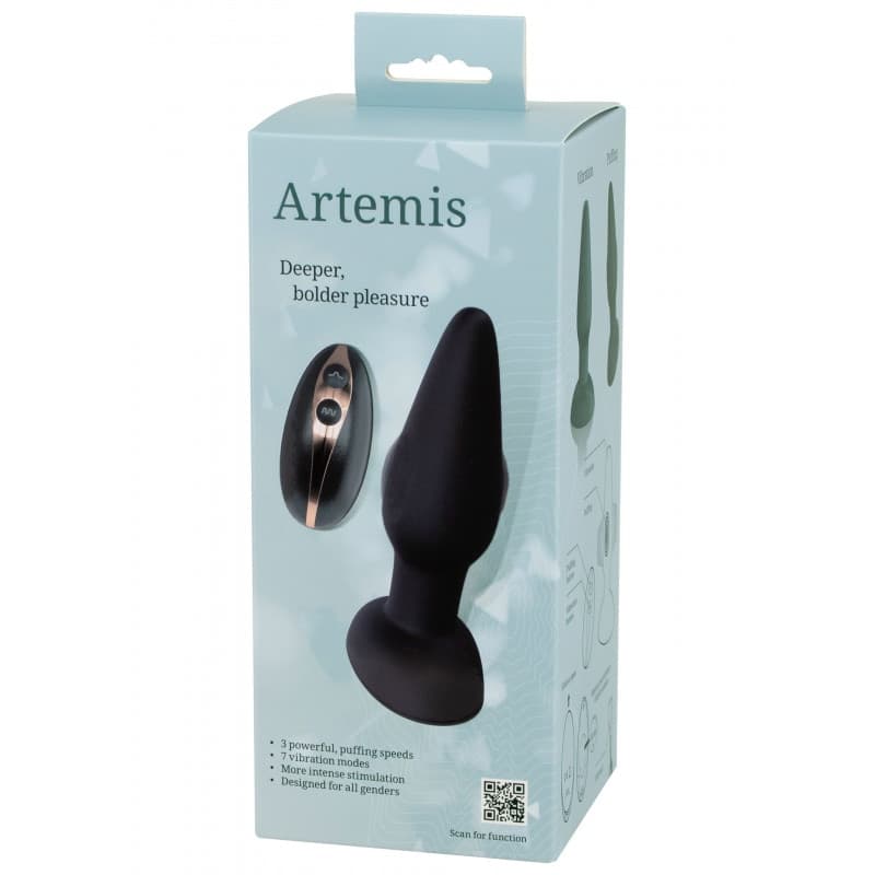 Artemis plug anale dilatatore Pulsante funzione puffing 14, 5 cm vibrazioni in prodotto Erosdom - Palmi, commercioVirtuoso.it