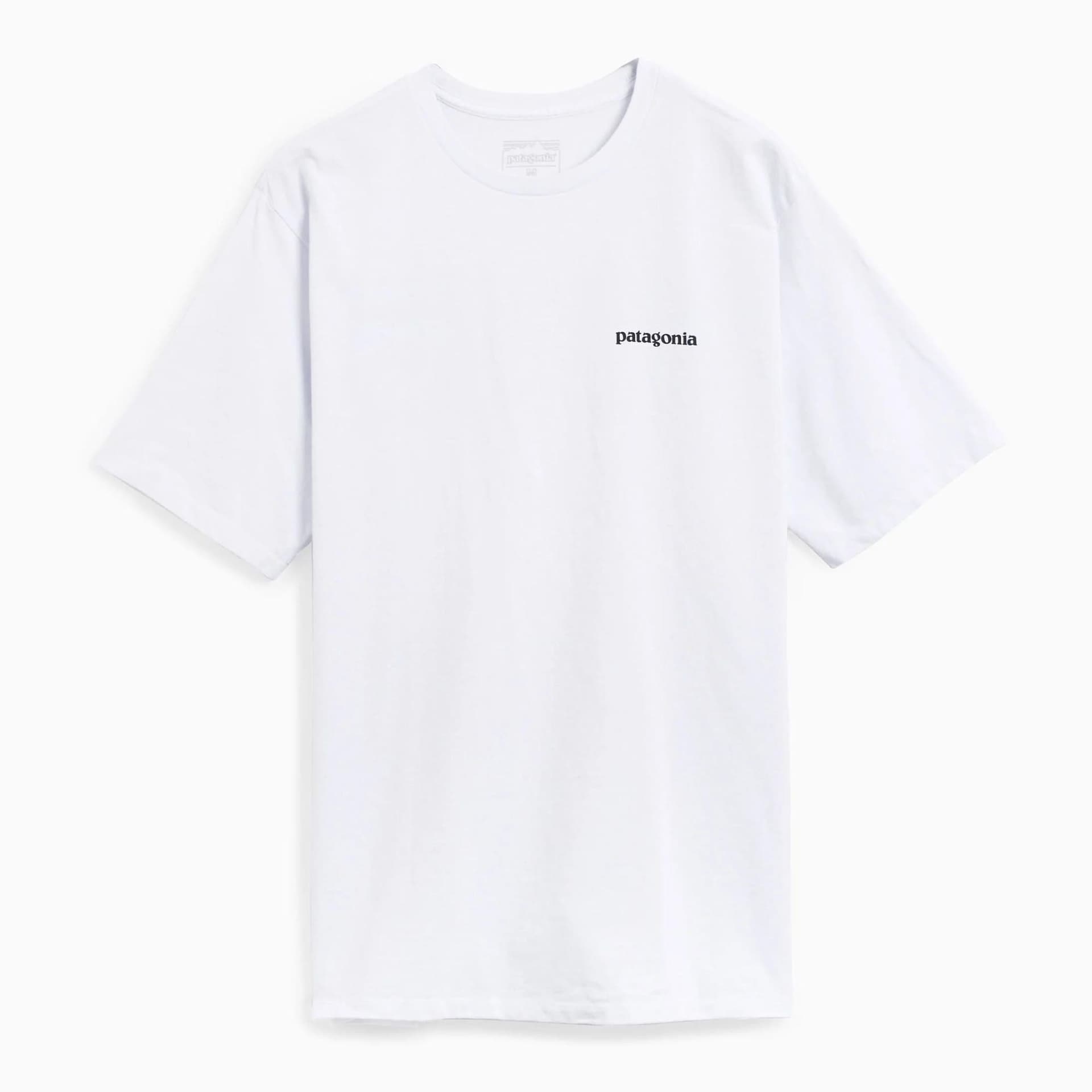 T-shirt Patagonia P-6 Logo Responsibili-tee white in Ginevra Glad Store - Genova, commercioVirtuoso.it