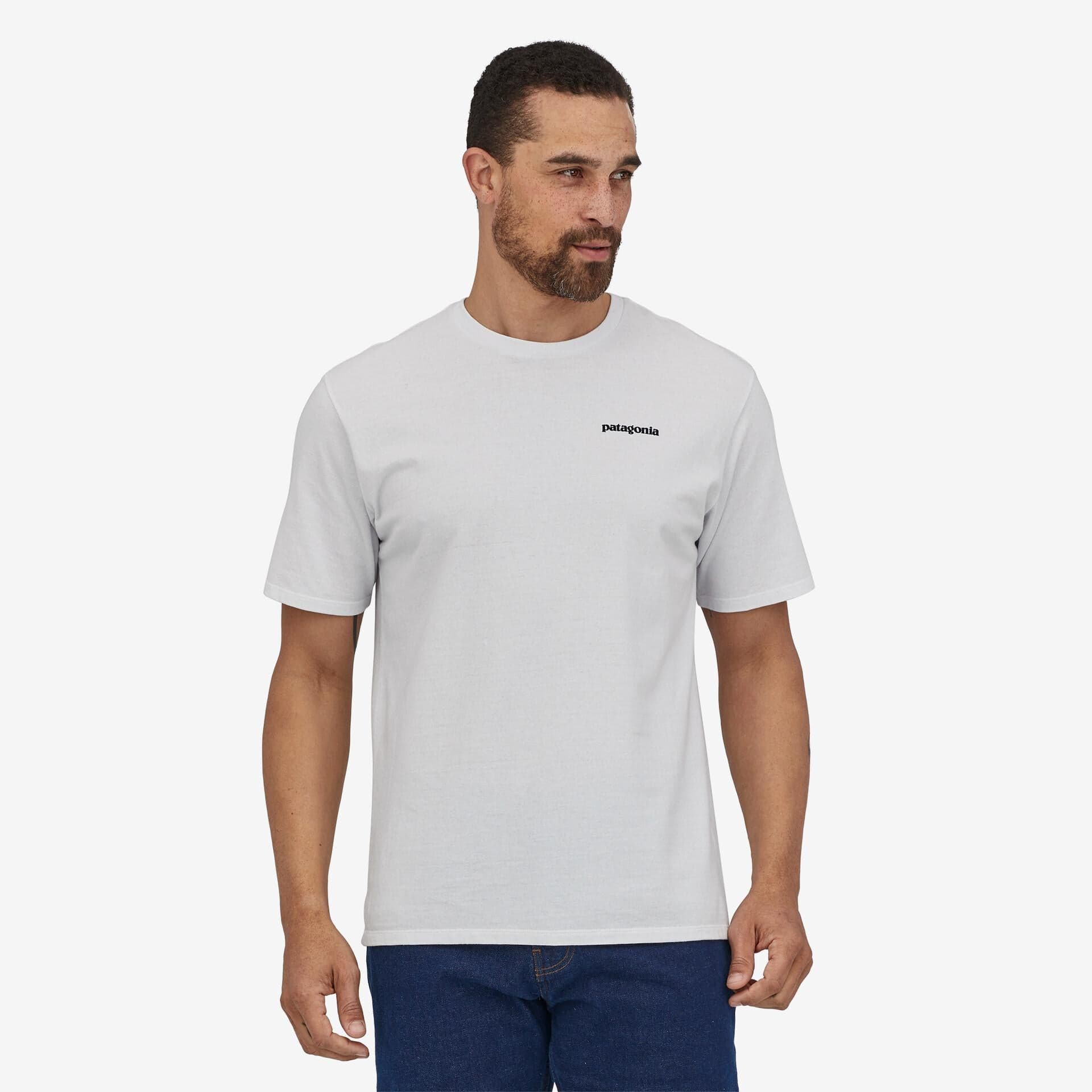 T-shirt Patagonia P-6 Logo Responsibili-tee white - 4
