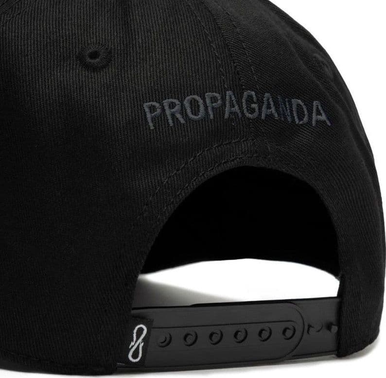 Cappello Propaganda Logo Snap Black Black - 2