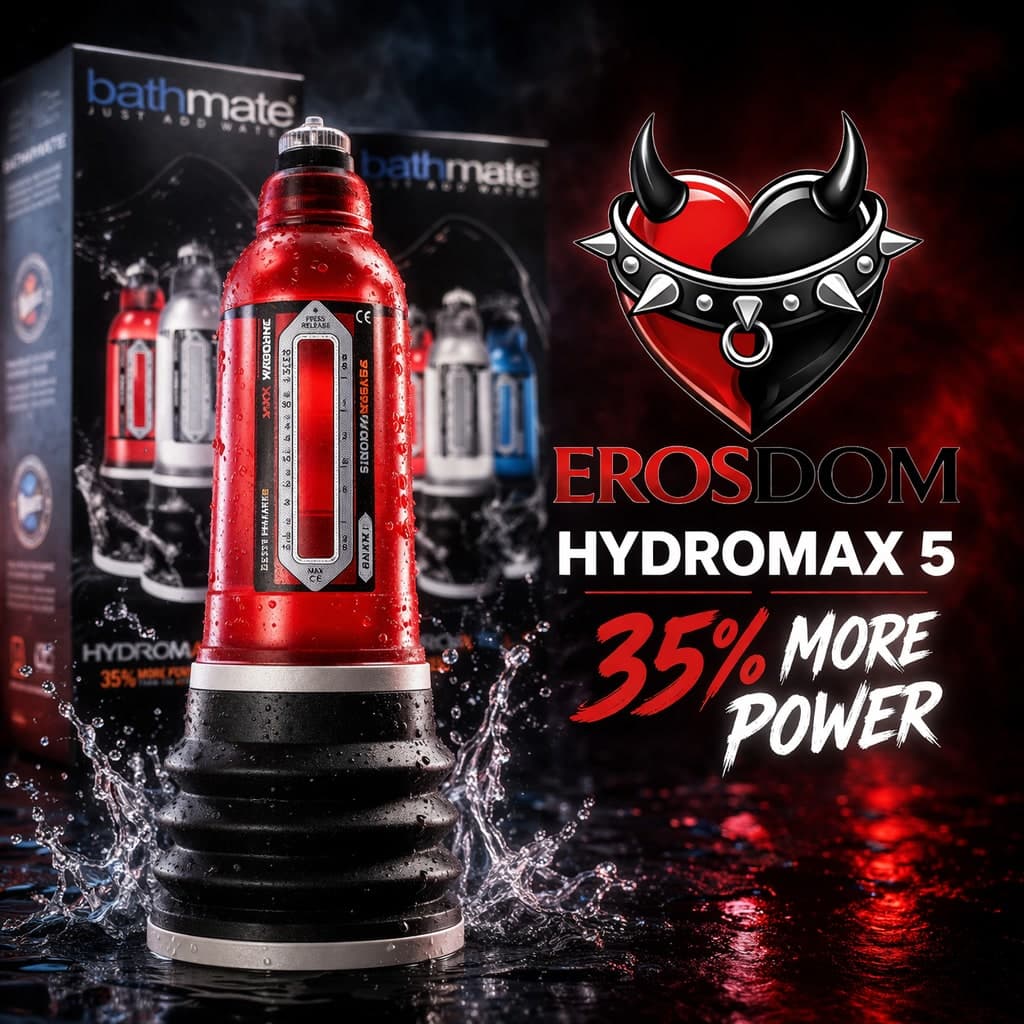 Pompa per il pene Bathmate Hydromax 5 allargamento potenziamento erezione rosso