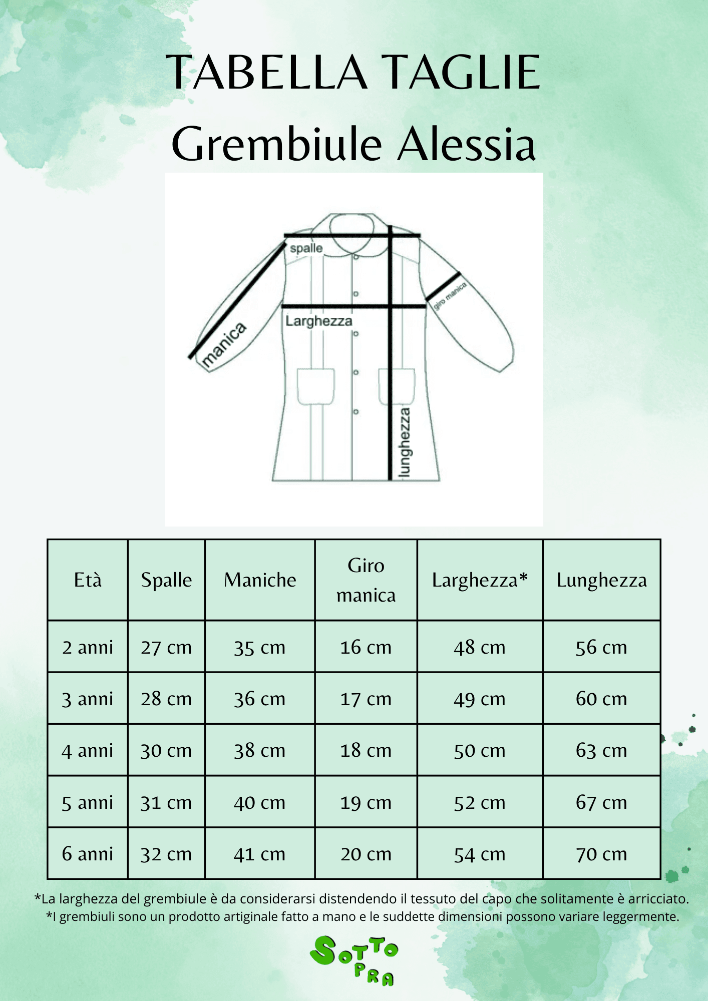 Grembiule asilo quadretti puro cotone Alessia - 34