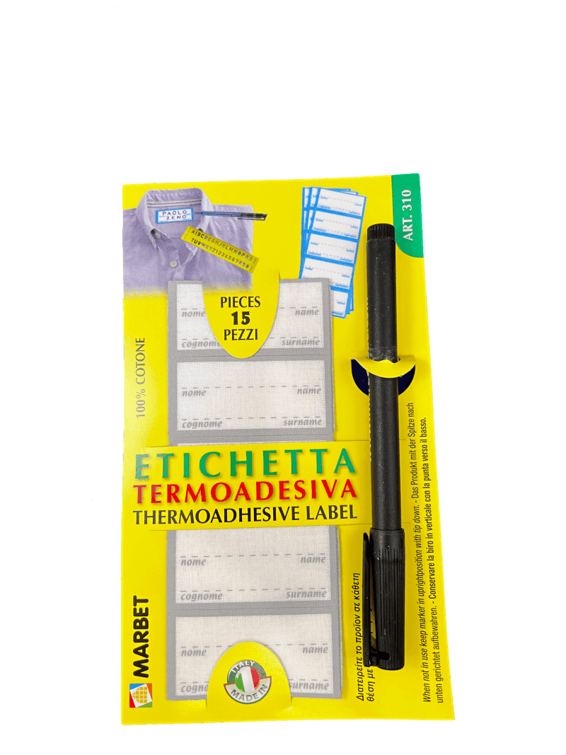 Etichette marcabiancheria termoadesive - 2