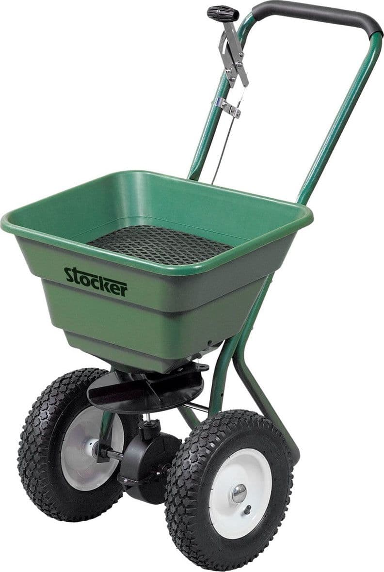 Carrello Spandiconcime e Spandisale 60 Lt Precisissimo Sistema di Regolazione Stocker